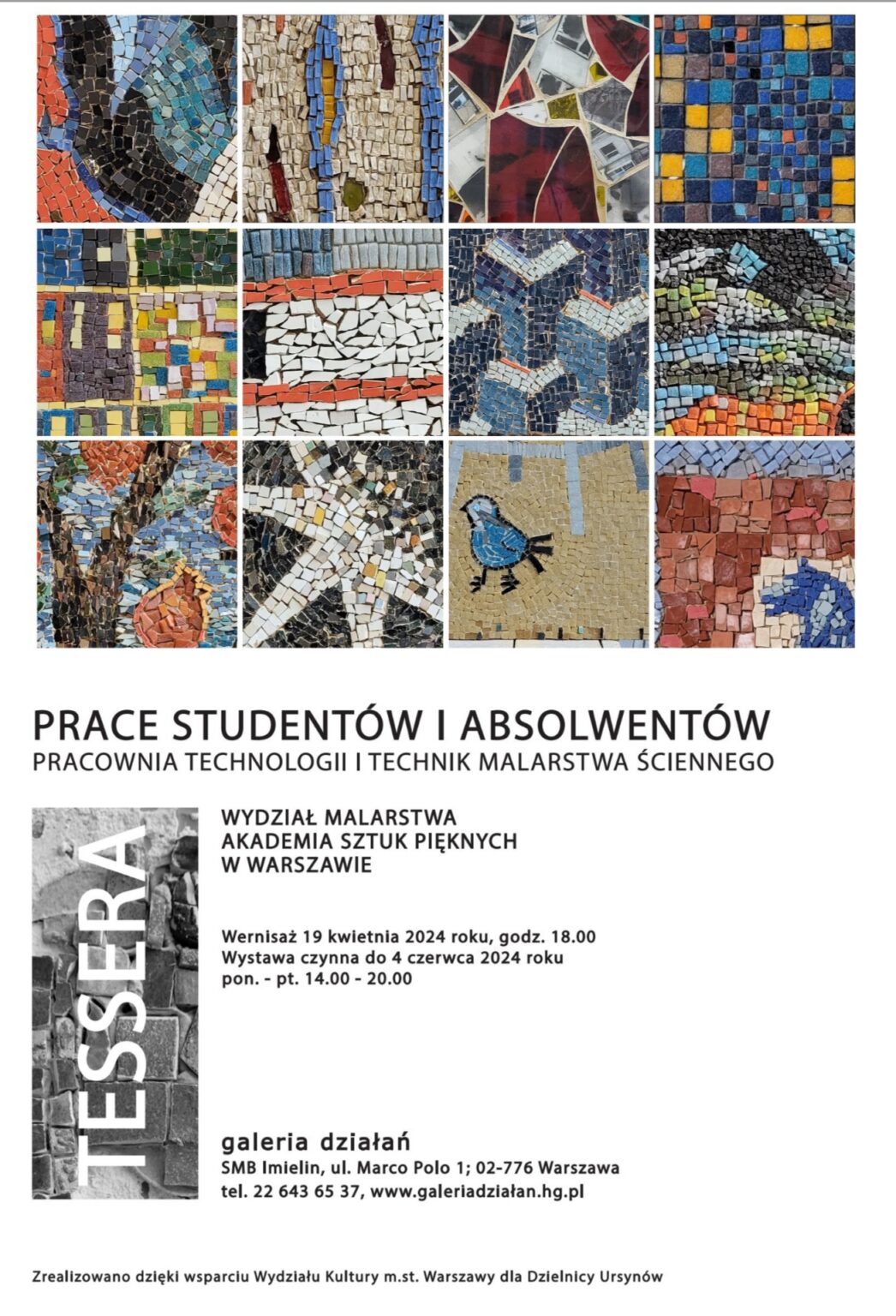 plakat, mozaiki, całość