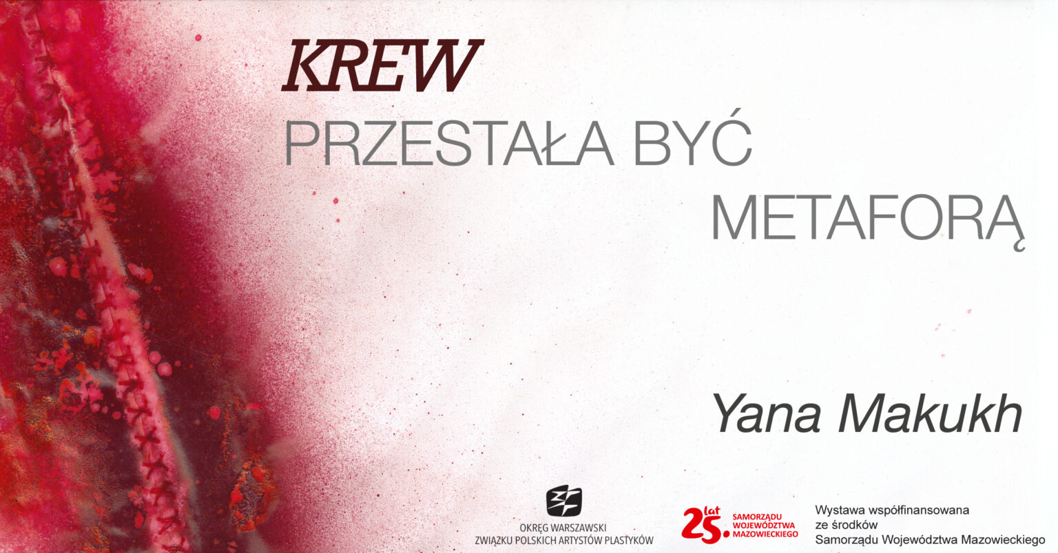 tekst tytułowy na tle czerwono białym