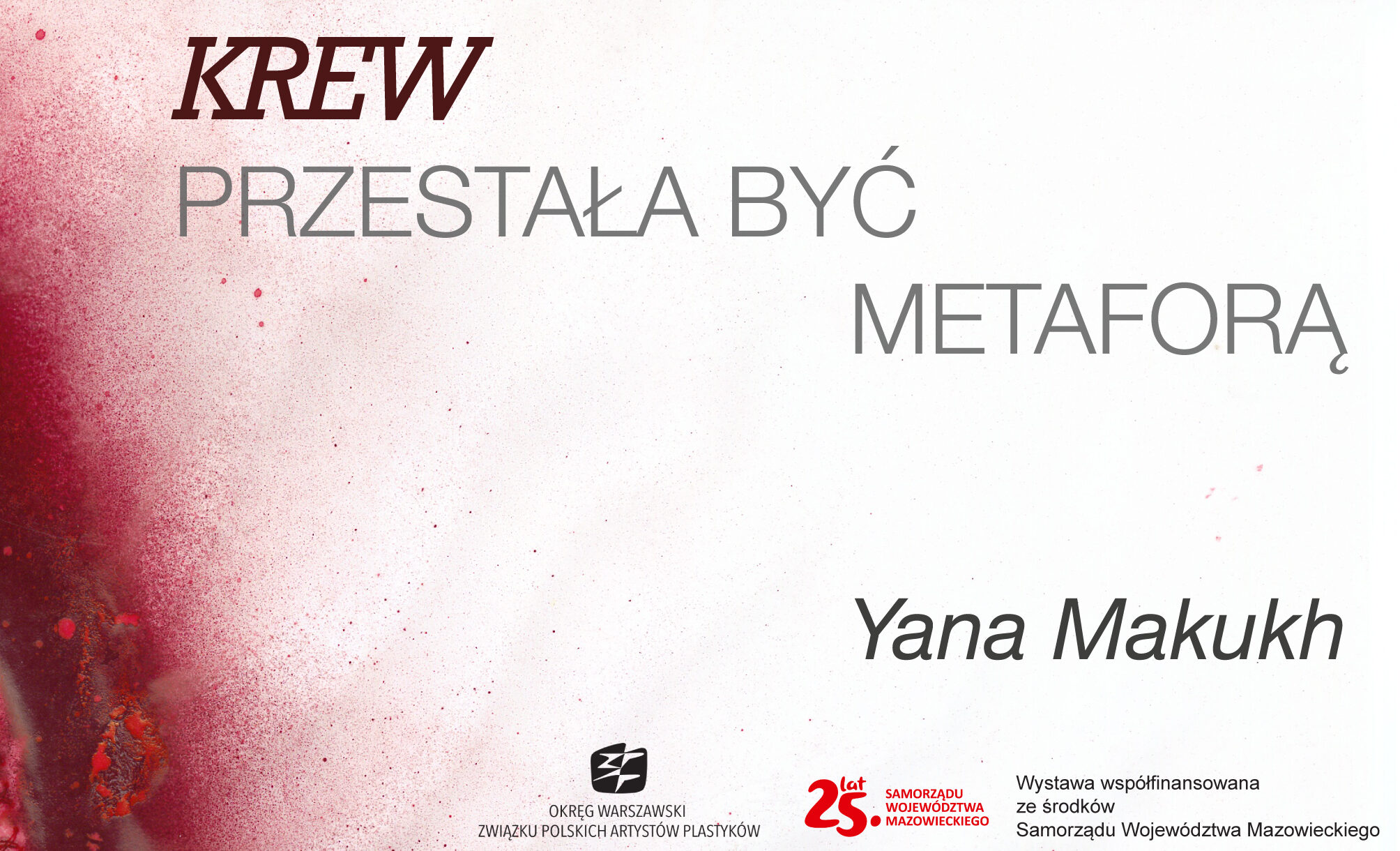 tekst tytułowy na tle czerwono białym